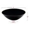 Black with Gold Rim Organic Round Disposable Plastic Soup Bowls - 16 oz. (120 Bowls)